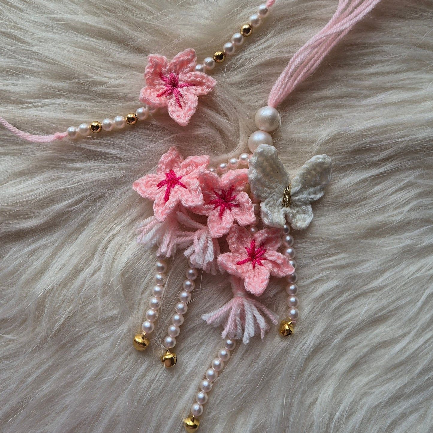 Cherry Blossom Rakhi Pair