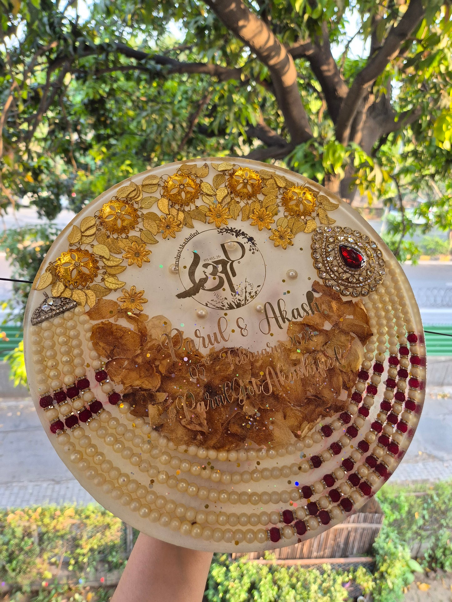 Semi Deep Resin Frame- Round