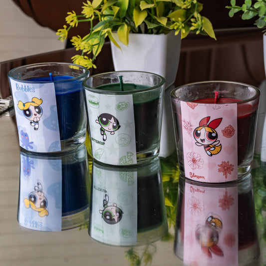 Power Puff Candle Set