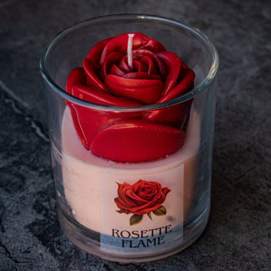 Rosette Flame Candle