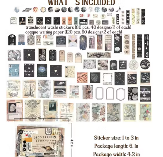 Vintage Space Scrapbook Pack