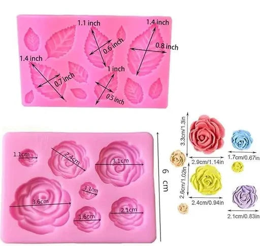 Rose & Leaf mould set