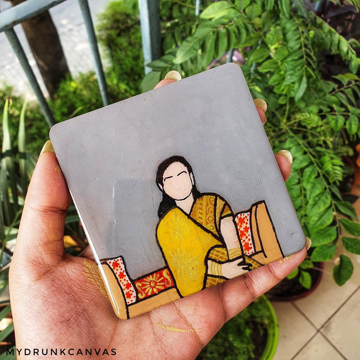 Portrait coaster