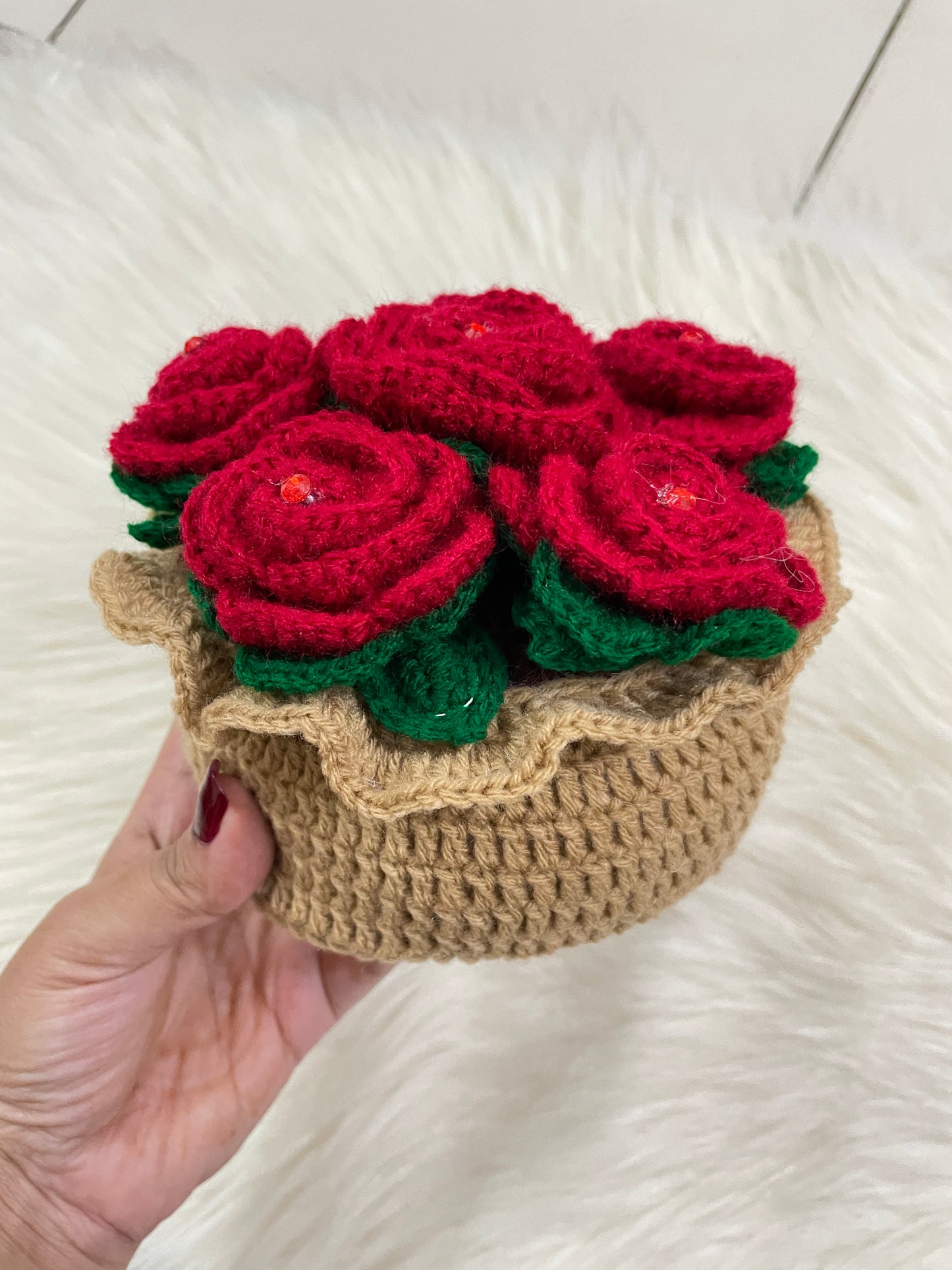 Rose Desk Basket