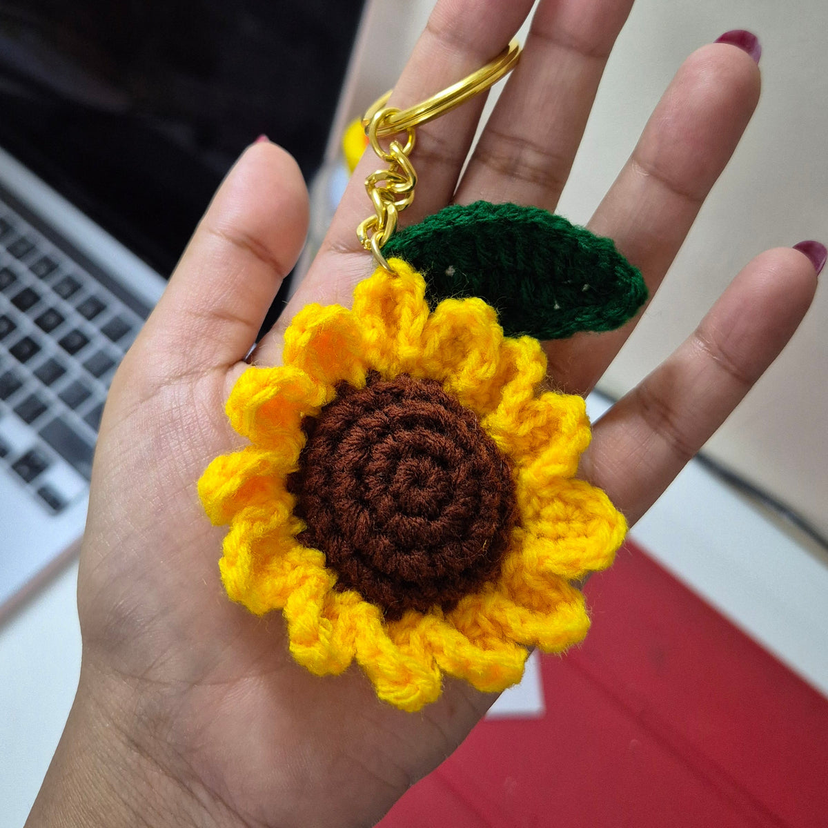 Sunflower Keychain