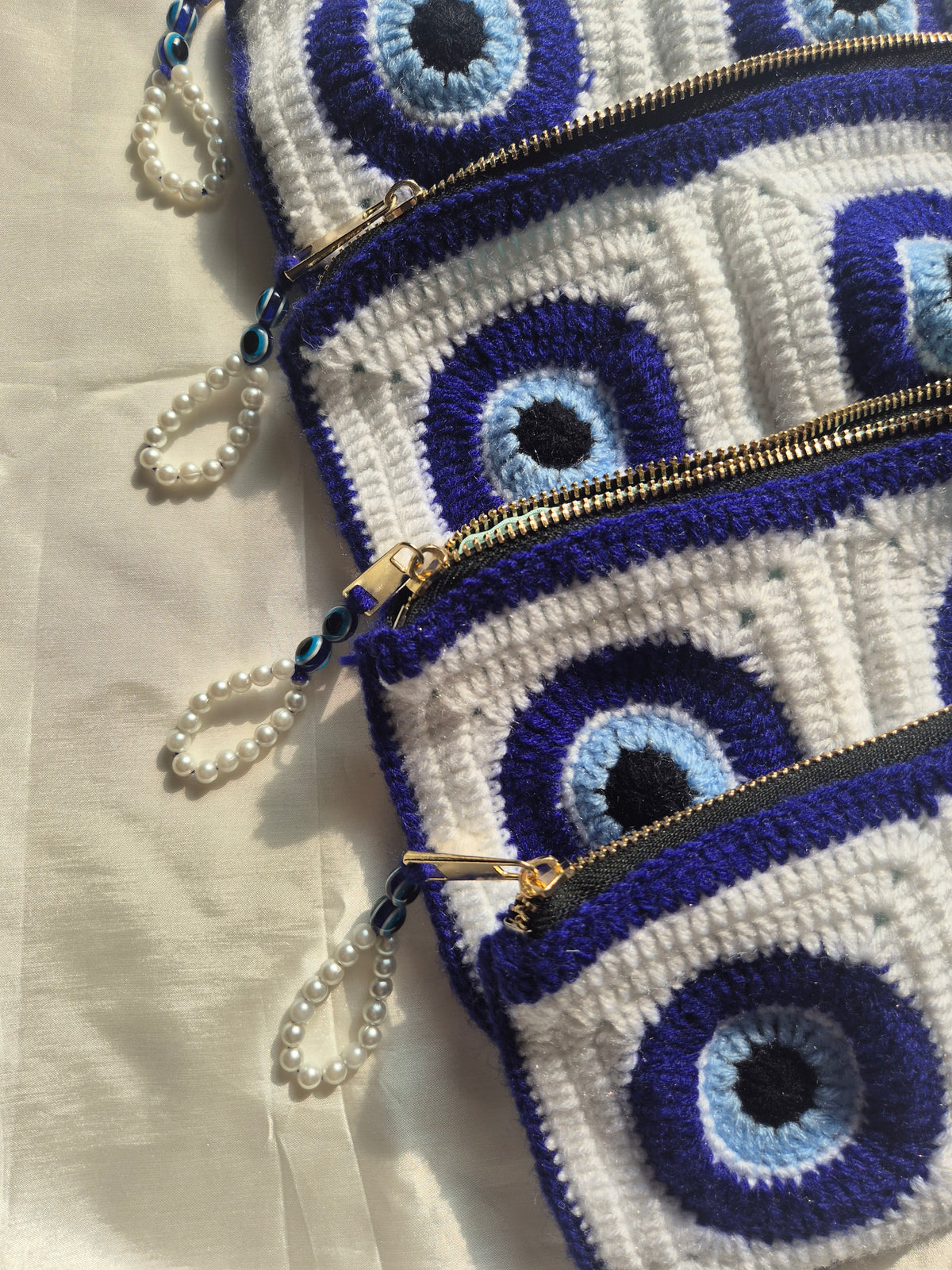 Crochet Evil Eye Pouch
