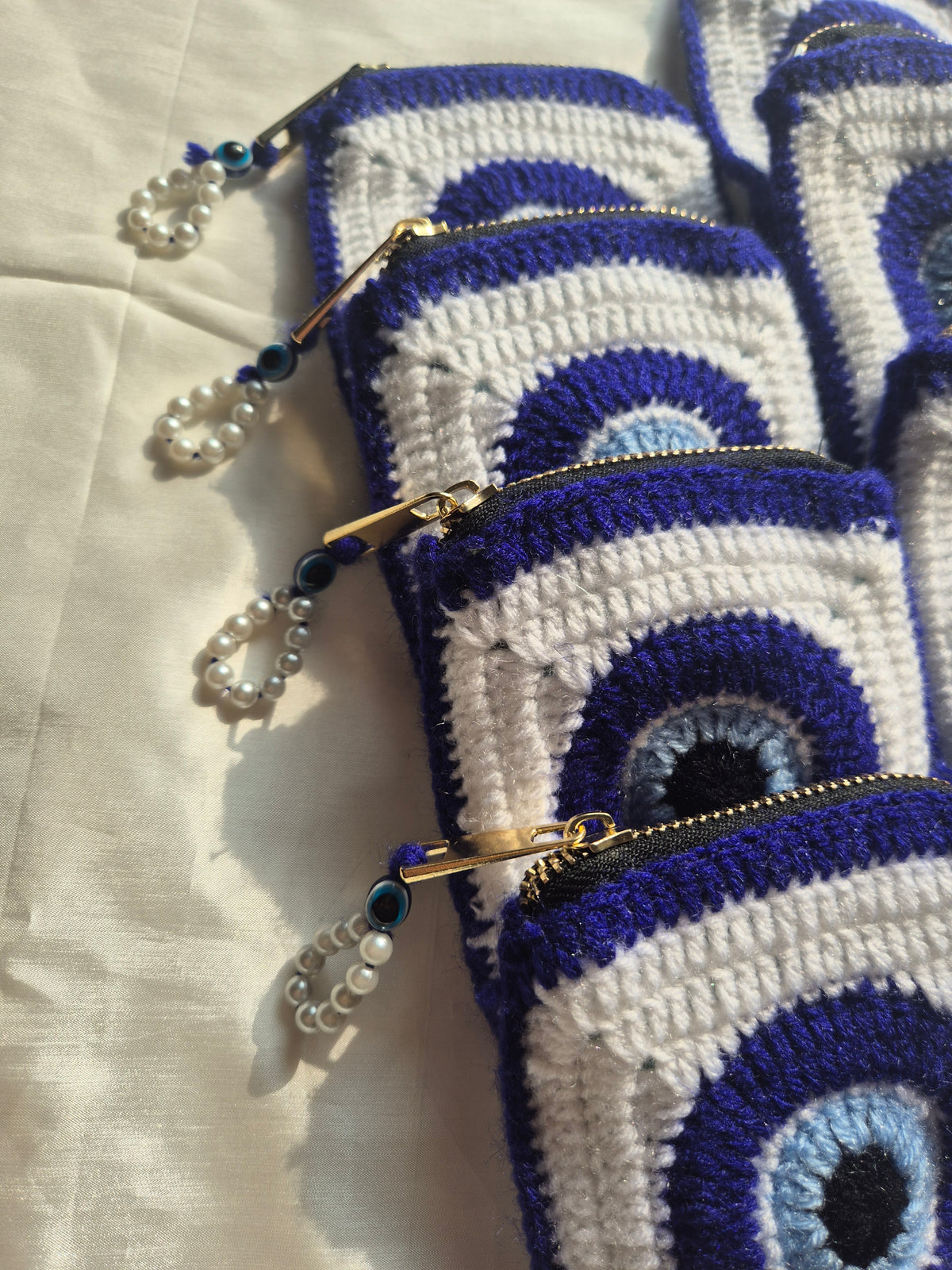 Crochet Evil Eye Pouch