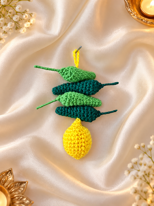 Nimbu-Mirchi Crochet Nazar Battu