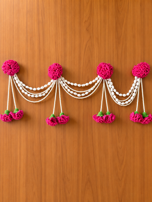 Crochet Carnation Toran