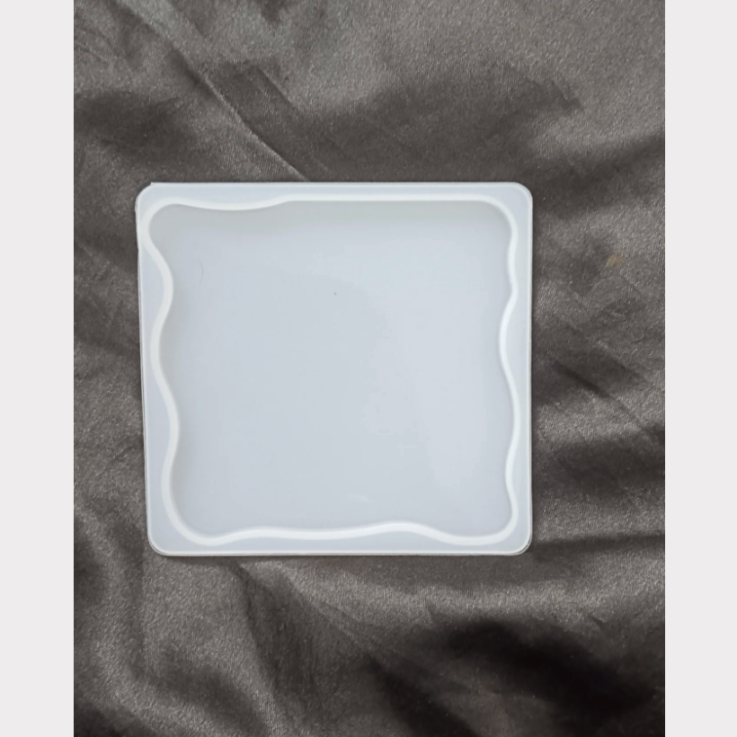 4" agate square- 4mm depth