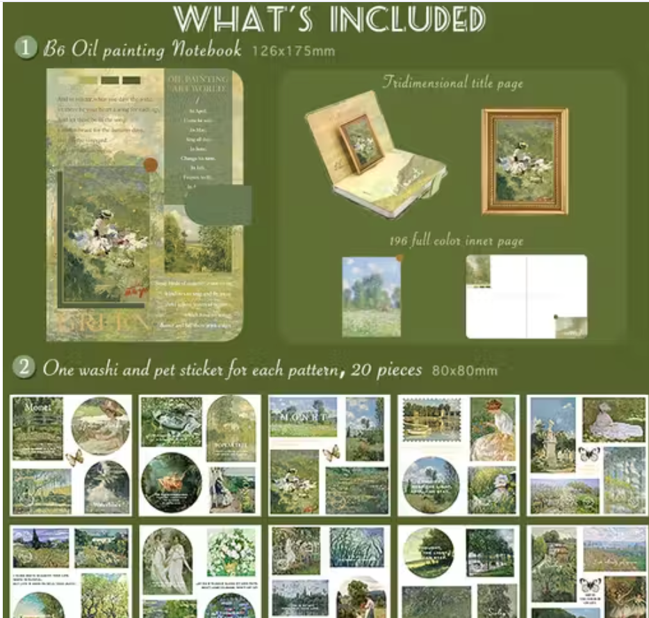 Aesthetic Scrapbook Journaling Kit