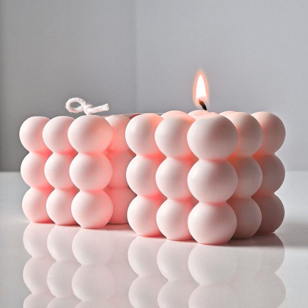 Large Bubble Candle