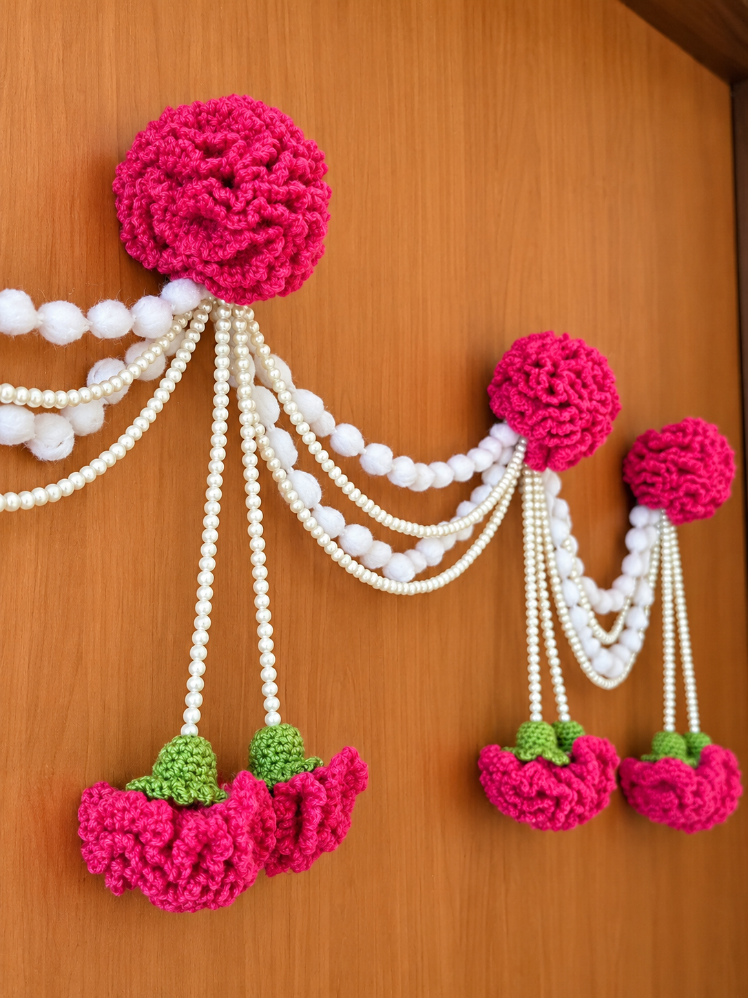 Crochet Carnation Toran